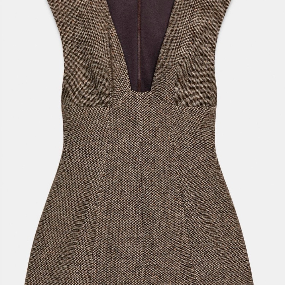 Elegant Brown Women's Dress
